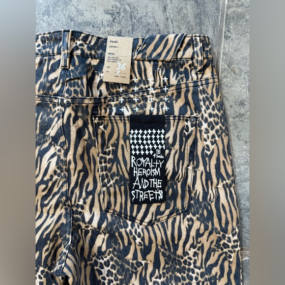NWT KSUBI Men’s Chitch Zoo Leopard Animal Print Jeans‎ Sz 36 $330 - Picture 10 of 14